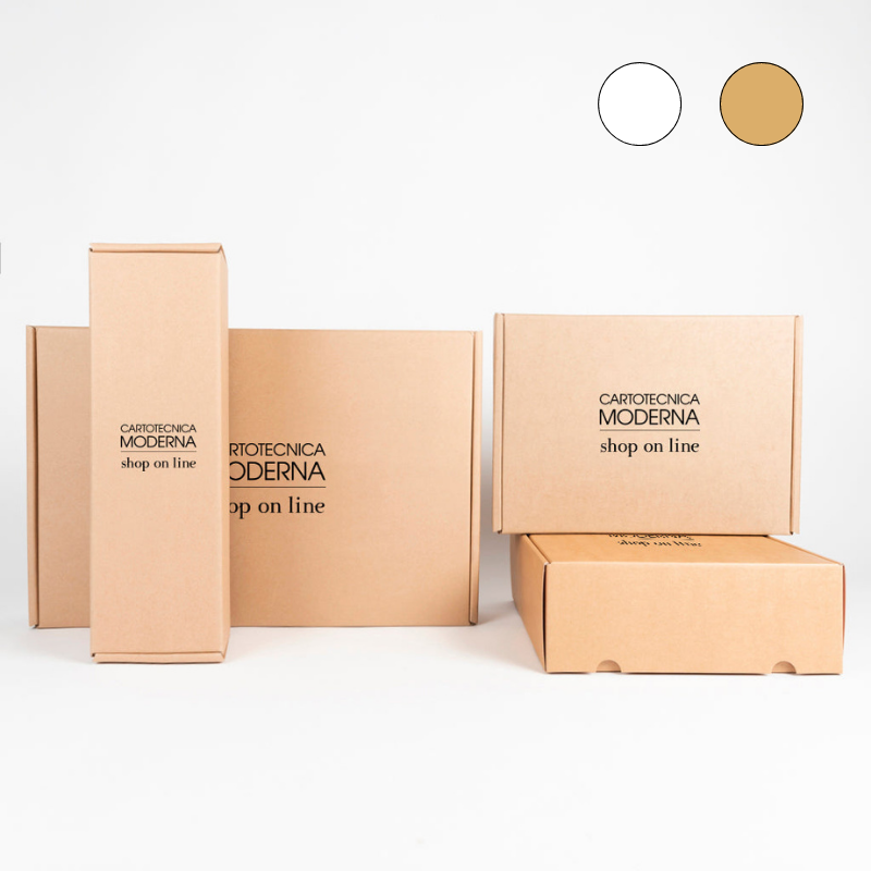 Luxpack havana e-commerce box - hot stamping on black predefined area