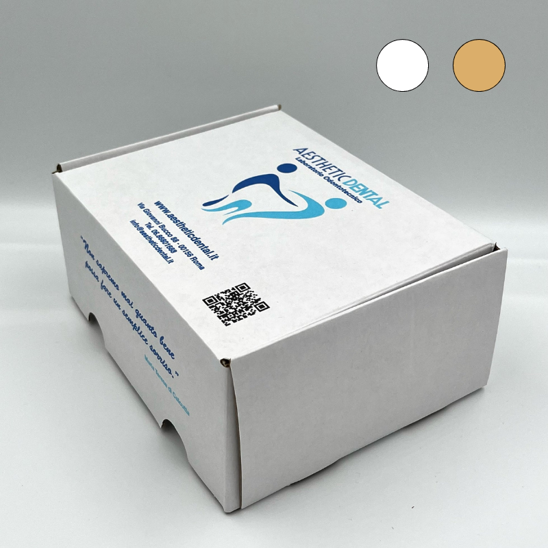 Scatola e-commerce Ecopack - stampa digitale su coperchio e patella frontale