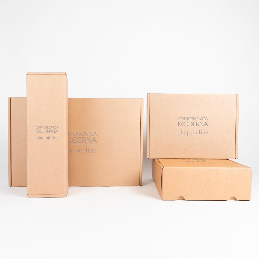 Luxpack havana e-commerce box - hot stamping on black predefined area