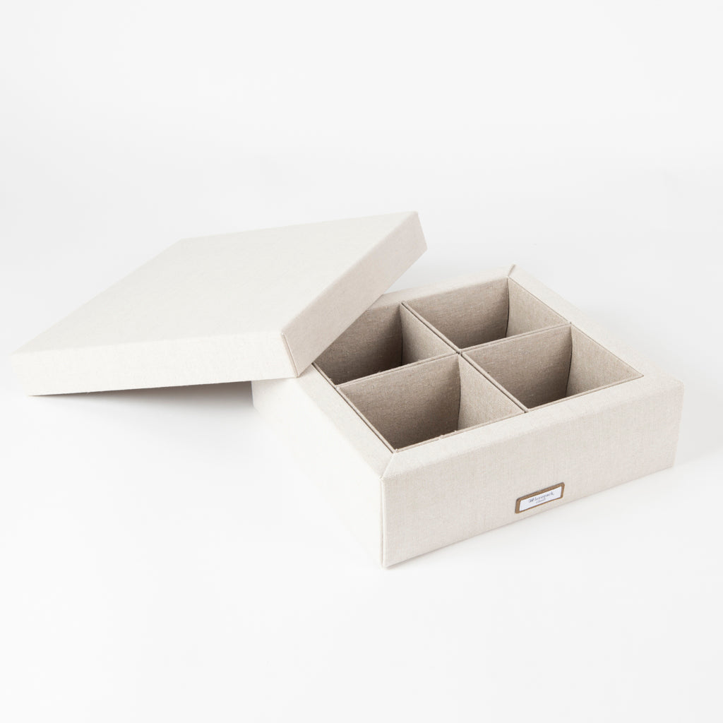 CLOSET – Set di 2 scatole da armadio in lino – Cartotecnica Moderna Shop