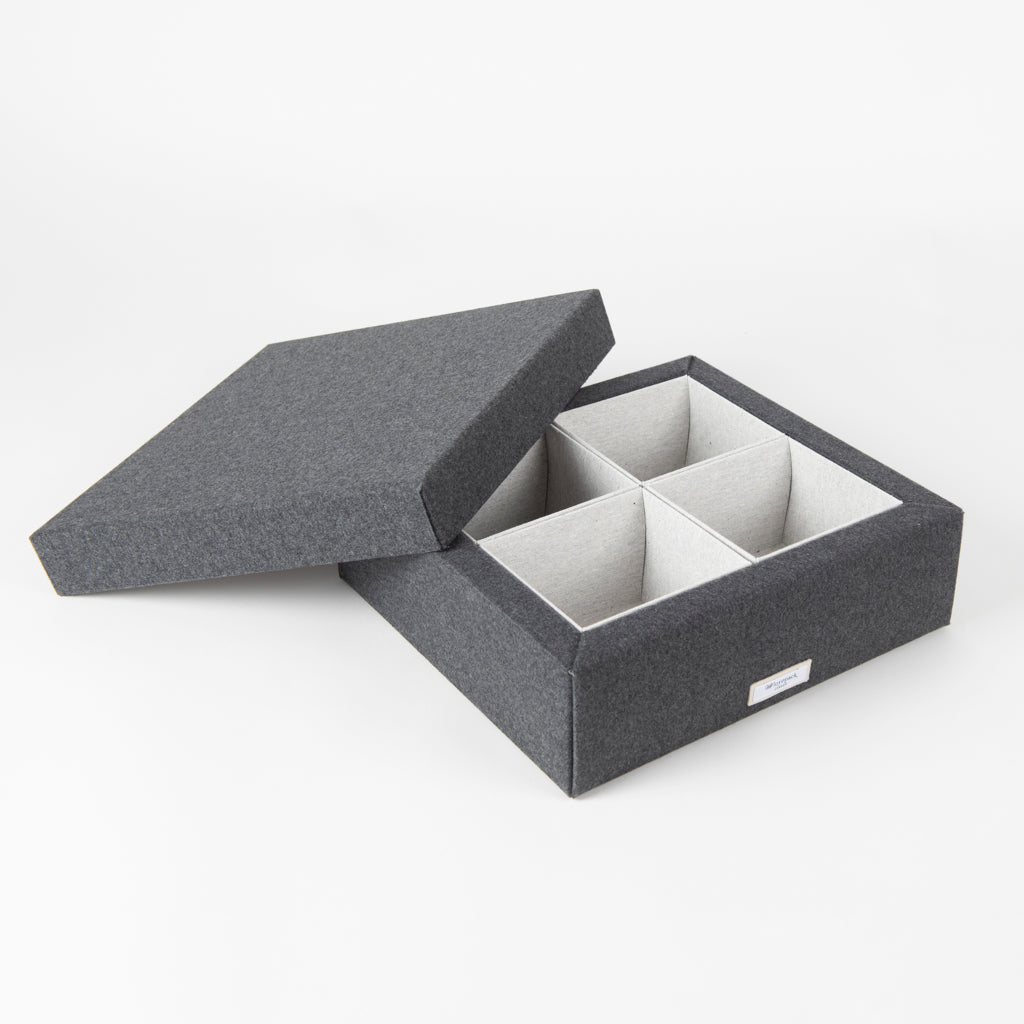 CLOSET - Flannel wardrobe box - 4 compartments