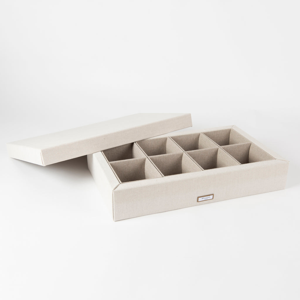 CLOSET – Set di 2 scatole da armadio in lino – Cartotecnica