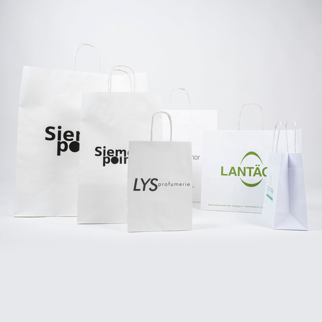 Shopping Bag Basic White - digital printing on a predefined area