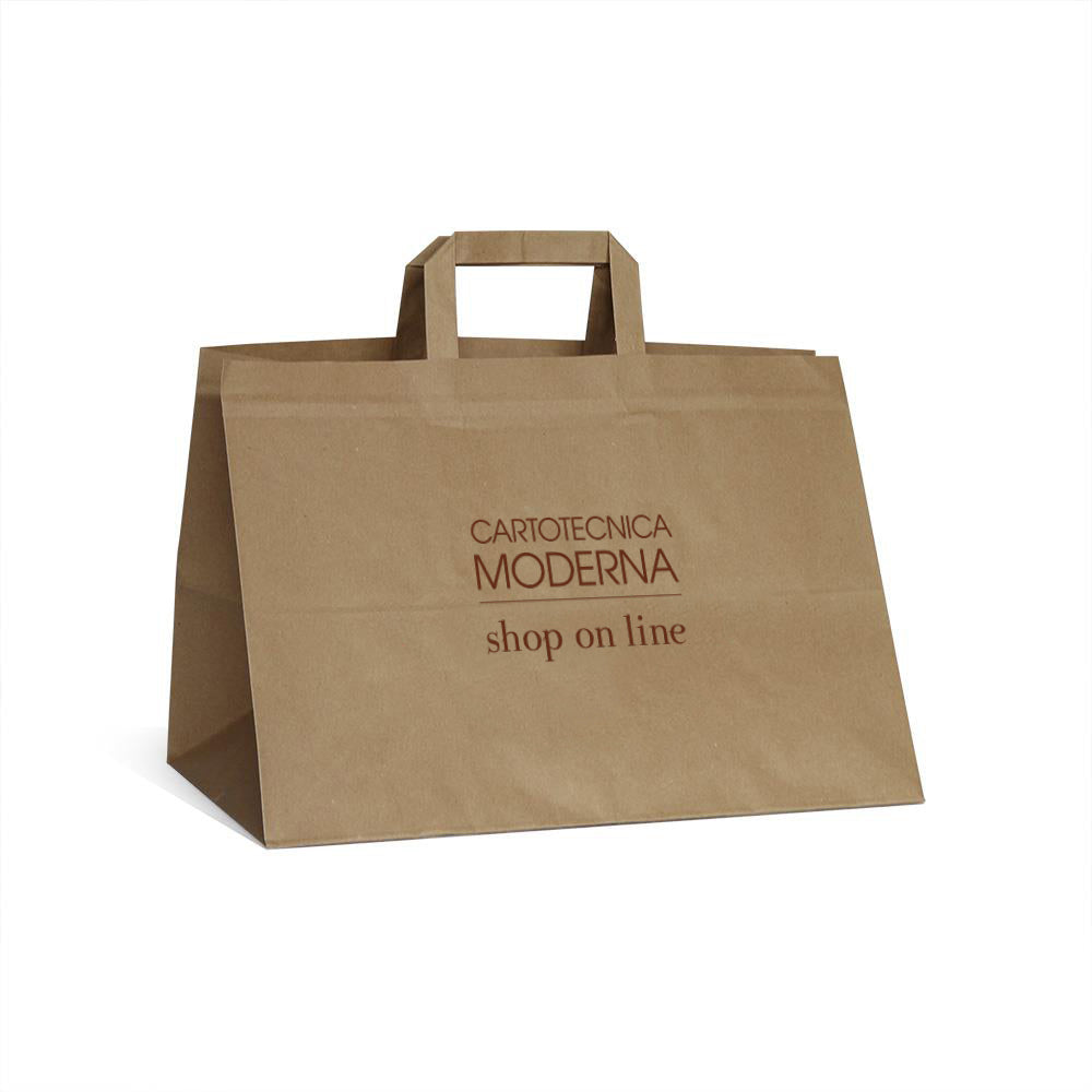 Shopping Bag Food con fondo largo - stampa flexo su un lato